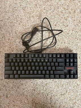 Gently used Redragon Compact Black Wired Mechanical Gaming Keyboard